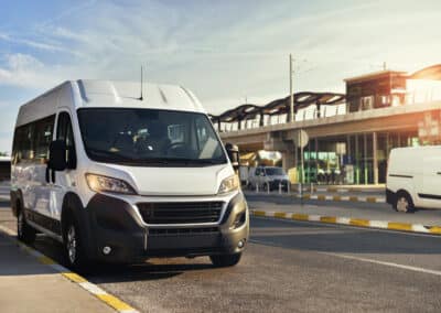 airport shuttle van in New Orleans LA